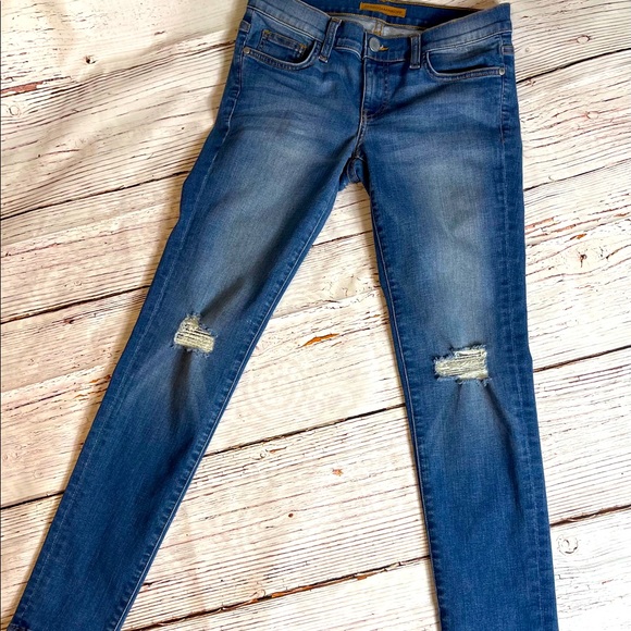 Rebecca Minkoff Jane distress skinny Jean size 28 - Picture 3 of 8
